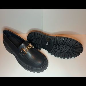 NEW!! Black Chunky Shein Loafers